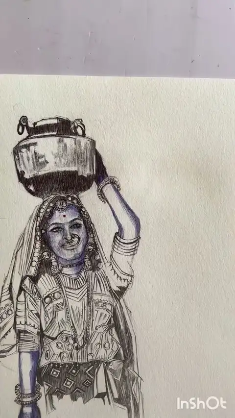 Attitude and Grace — graphite portrait by Vibhuti Mehta