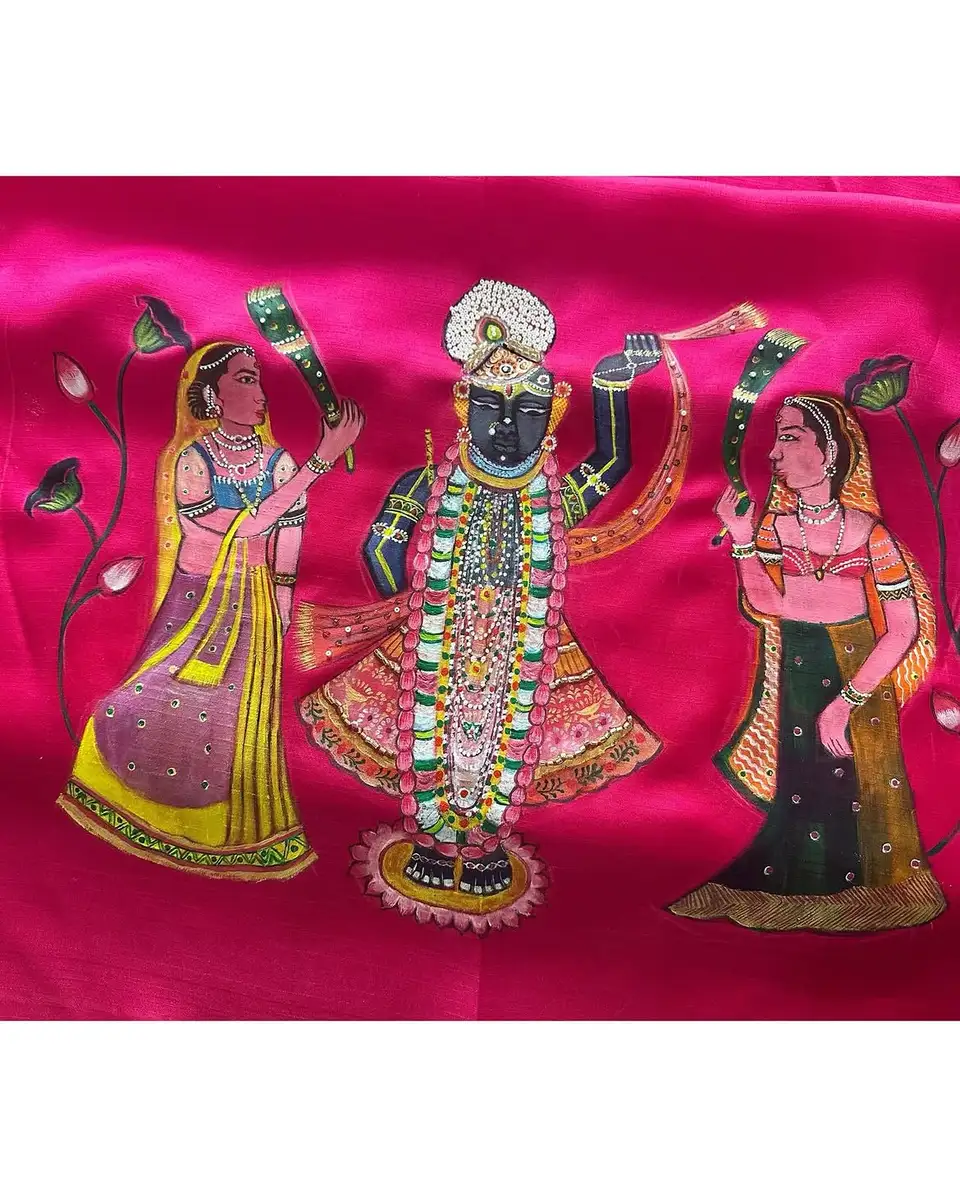 Ethnic Peacock — fabric works wearable artwork by Vibhuti Mehta
