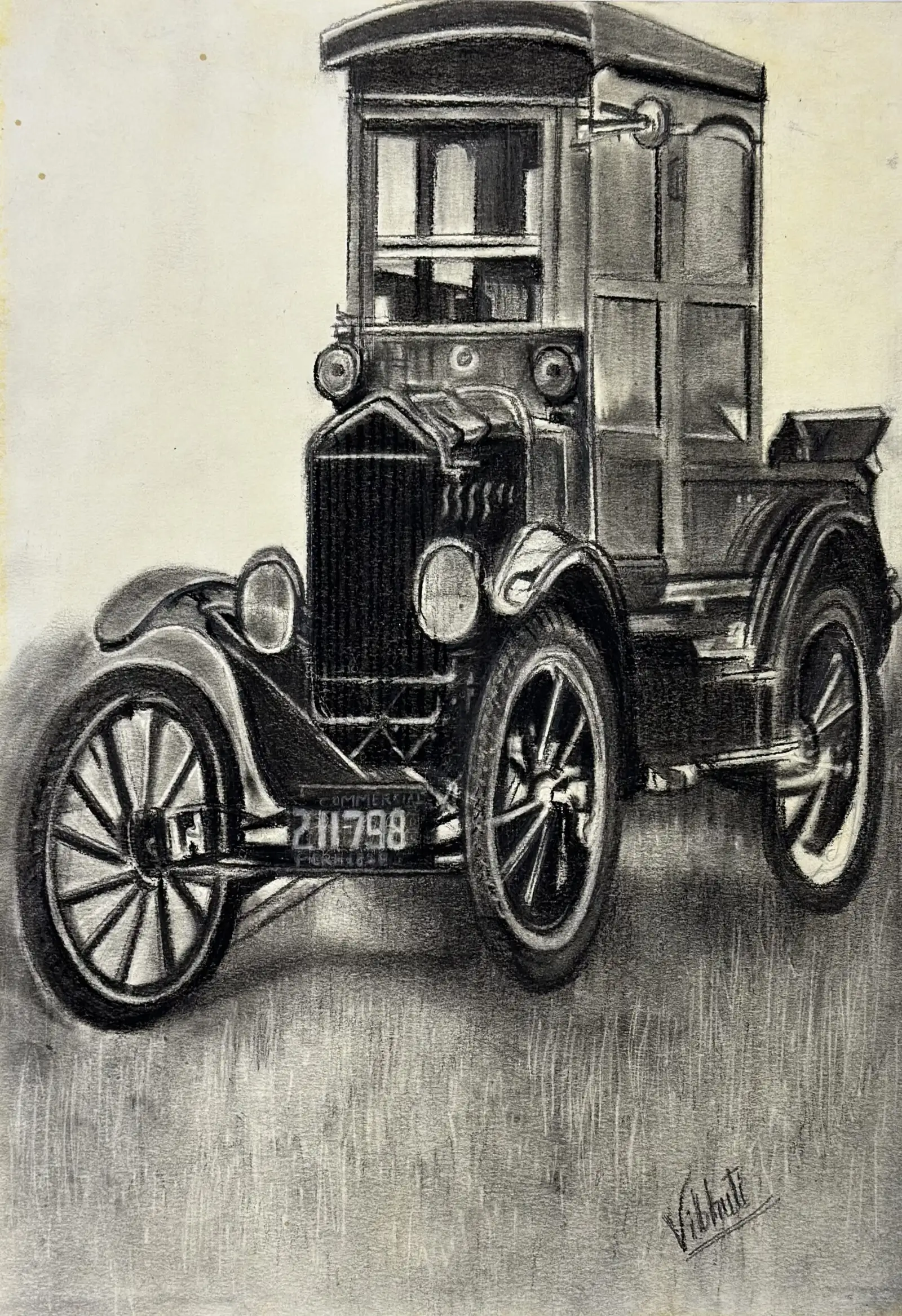 Vintage — charcoal still life by Vibhuti Mehta